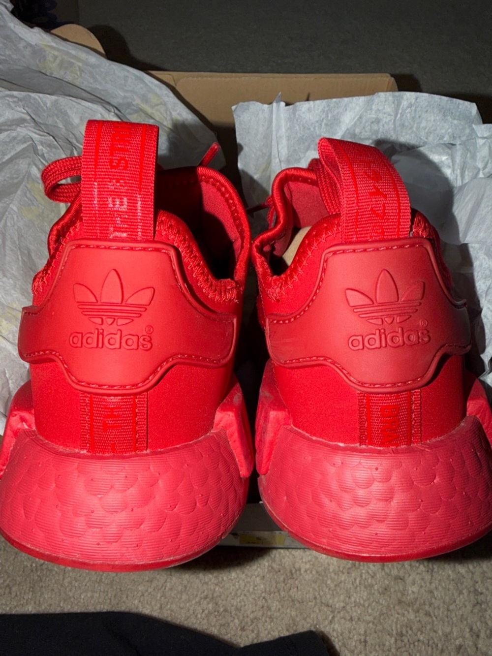 Adidas NMD R1 J Men's Shoes Red-Scarlet - Picture 4 of 7